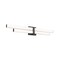 Z-Lite Zane Vanity, 2-Light, 32 In.W x 2.5 In.L x 5 In.H, Matte Black/Frosted 1008-32W-MB-LED - alternate 2